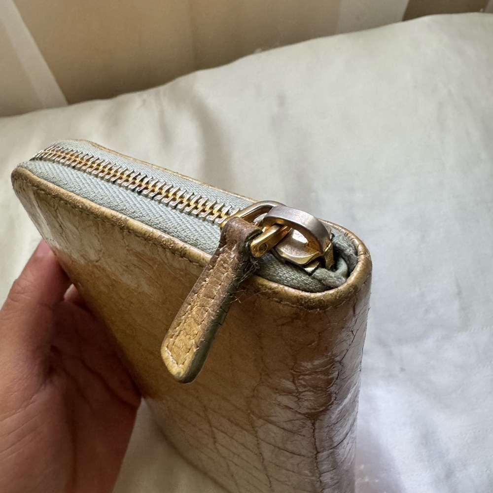 Miu Miu Khaki Beige Crocodile Embossed Long Zip Wallet (relist) - Picture 7 of 16